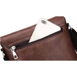 Petit sac à bandoulière élégant - cuir souple