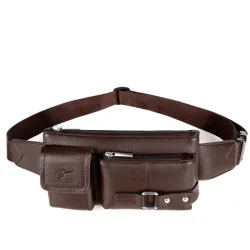 Sac à bandoulière/taille multifonctionnel - un petit portefeuille - avec fermetures éclair/poches