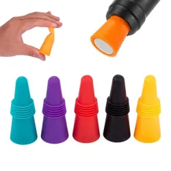 Bouchon de bouteille de vin en silicone - étanche - réutilisable