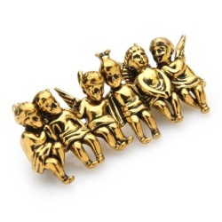 Vintage brooch - 6 lucky angels figurinesBrooches