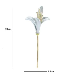 Broche élégante avec fleur de lys