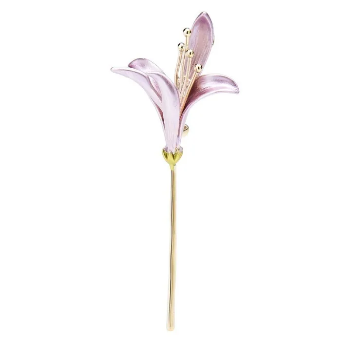 Broche élégante avec fleur de lys