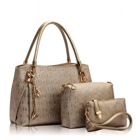 Sacs en cuir de luxe - set 3 pièces