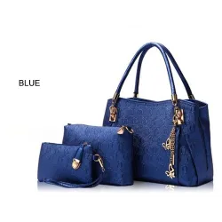 Luxurious leather bags - set 3 piecesSets