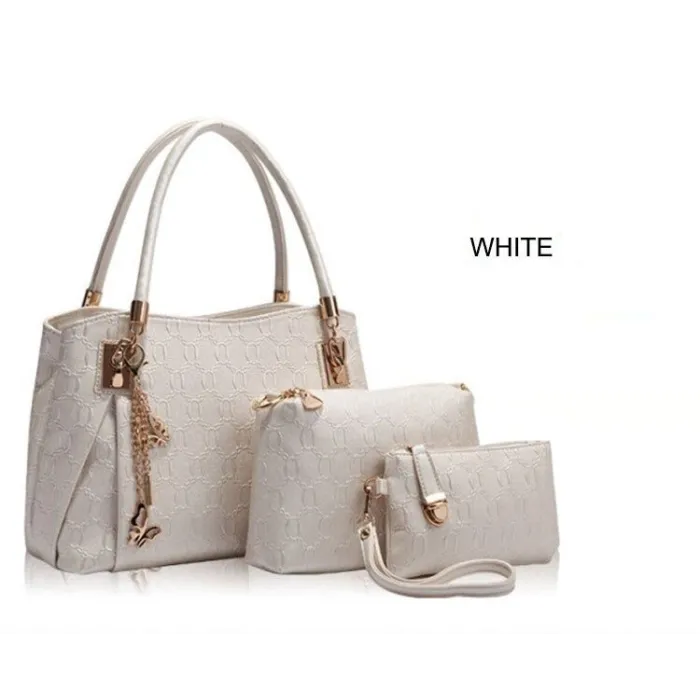 Sacs en cuir de luxe - set 3 pièces