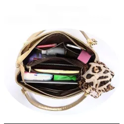 Sacs en cuir de luxe - set 3 pièces