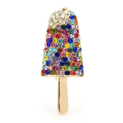 Broche élégante - glace popsicle pétillante