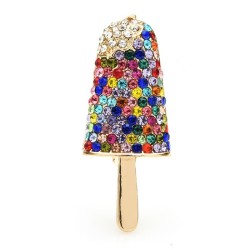 Elegant brooch - sparkling popsicle ice creamBrooches