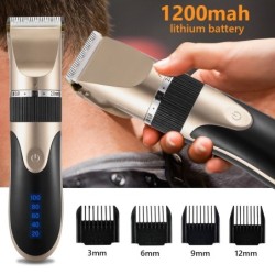 Tondeuse cheveux/barbe professionnelle - tondeuse électrique - 1200mAh