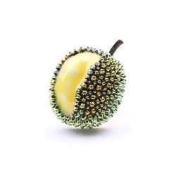 Elegant brooch - litchi fruit shaped