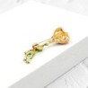 Fashionable brooch with green frog / colorful balloonsBrooches