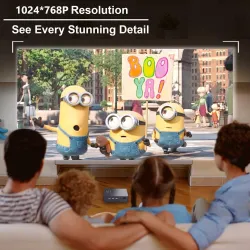WZATCO S5 - mini projecteur 3D DLP - 4K - 5G - WIFI - Smart Android 9 - full HD - 1080P
