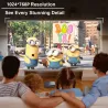 WZATCO S5 - mini projecteur 3D DLP - 4K - 5G - WIFI - Smart Android 9 - full HD - 1080P