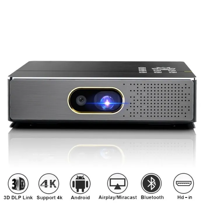 WZATCO S5 - mini projecteur 3D DLP - 4K - 5G - WIFI - Smart Android 9 - full HD - 1080P