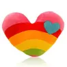 Arc-en-ciel - coeur - nuages - coussin