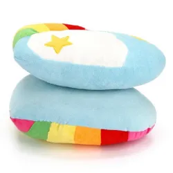 Arc-en-ciel - coeur - nuages - coussin