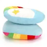 Arc-en-ciel - coeur - nuages - coussin