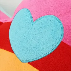 Arc-en-ciel - coeur - nuages - coussin