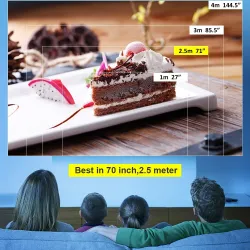AAO YG230 - mini projecteur - 1080P - WiFi - multi écran - avec enceinte