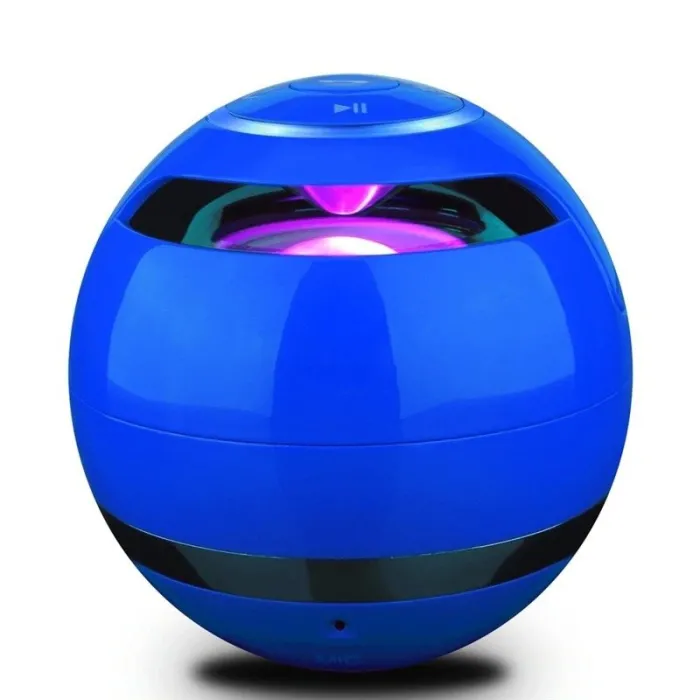 Bluetooth - mini round speaker - LED - with subwoofer - Hi-Fi - TF - FM - AUX - magic ballBluetooth speakers