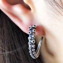 Gothic / Punk - octopus tentacles - stud earringsEarrings