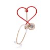 Heart shaped stethoscope - with crystal - elegant broochBrooches