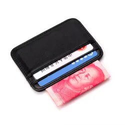 Super slim - mini portefeuille - sac à main - porte-cartes - cuir véritable