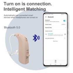 Aide auditive - Bluetooth - sans fil - rechargeable - Open Fit OE - OTC