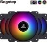 Segotep - ventilateur de refroidissement - réglable - RGB - 120mm - 5V - 3Pin - pour gamer