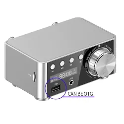 Mini digital amplifier - class D - HiFi - Bluetooth 5.0 - Tpa3116 - 50W*2 - USB - AUX - INAudio