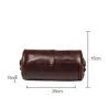 Sac à bandoulière tendance en cuir - forme cylindrique