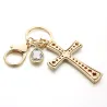 Luxurious keychain - full crystal crossKeyrings