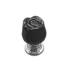 Boutons de meubles luxueux - forme de rose en cristal de verre