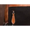 Sac à dos rétro pour femme - gaufrage floral - cuir véritable - grande capacité