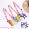 Sac à bandoulière Push bubble - petit sac à main en silicone - licorne