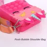Sac à bandoulière Push bubble - petit sac à main en silicone - licorne