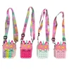 Sac à bandoulière Push bubble - petit sac à main en silicone - licorne