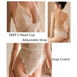 Body en dentelle transparente - lingerie sexy