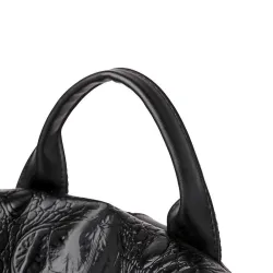 Sac à dos vintage à la mode - sac à bandoulière multifonction en cuir - motif peau de serpent