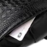 Sac à dos vintage à la mode - sac à bandoulière multifonction en cuir - motif peau de serpent