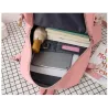 Sac à dos - trousse à crayons - sac à bandoulière - sac à main - avec porte-clés pendentif animal - ensemble de 4 pièces