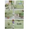 Large capacity backpack - handbag - shoulder bag - pencil case - letters print - 4 pieces setSets