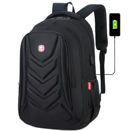 Sac à dos à la mode - Sac pour ordinateur portable 15,6 pouces - Port de chargement USB