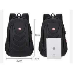 Sac à dos à la mode - Sac pour ordinateur portable 15,6 pouces - Port de chargement USB