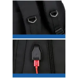 Sac à dos à la mode - Sac pour ordinateur portable 15,6 pouces - Port de chargement USB