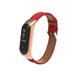 Bracelet en cuir - pour montre Xiaomi Mi Band - 3-4-5-6