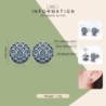 Elegant round stud earrings - Legend Of The Sea - zirconia - 925 sterling silverEarrings