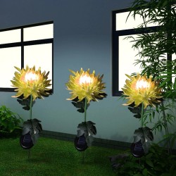 Chrysanthemum flower shaped lamp - garden light - solar - LED - waterproofSolar lighting