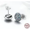 Boucles d'oreilles rondes élégantes - Legend Of The Sea - zircone - argent sterling 925