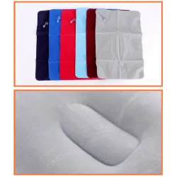 Oreiller gonflable en nylon - portable - coussin de couchage - pour camping / voyage / plage - 34 * 22 cm